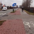 В Бялой Подляске велодорожки отличаются цветом от тротуара. - Фото: Белорусские 